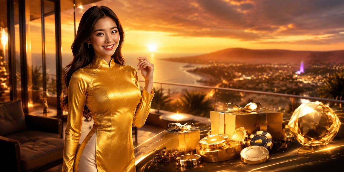 Người chơi cá cược tại vùng biển Mũi Né với trang phục truyền thống Áo dài